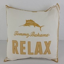 Relax Pillow Tommy Bahama Embroidered Marlin Nautical Beach Coastal Core 15&quot; EUC - £19.67 GBP