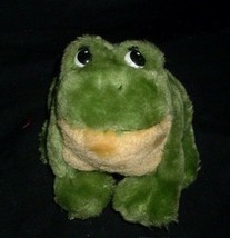5&quot; Vintage 1983 Dakin Green Squeaker Frog Noise Stuffed Animal Plush Toy Squeak - £18.67 GBP