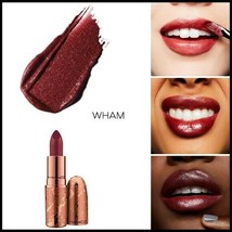 MAC Dazzle BRONZER Lipstick WHAM Medium Dark Plum Glitter Finish Lip Sti... - £38.92 GBP