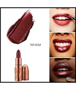 MAC Dazzle BRONZER Lipstick WHAM Medium Dark Plum Glitter Finish Lip Sti... - £38.66 GBP