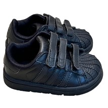 Adidas Low Top Black Sneakers Trainers Infants Sz 5 - £18.87 GBP