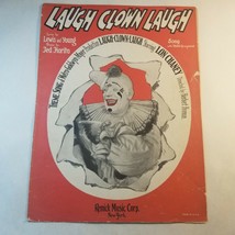 Laugh Clown Laugh by Lewis and Young and Ted Fiorito Sheet Music inc. Uk... - $6.98