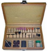 100pc Rotary Tool Accessory Kit with Wooden Storage Box - £13.30 GBP