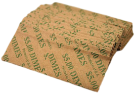 Dime Flat Coin Wrappers, 40 Pack - $4.49
