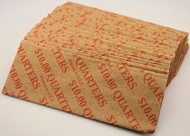 Quarter Flat Coin Wrappers, 40 Pack - $4.49