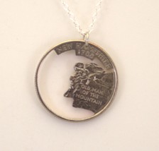 New Hampshire State - Cut-Out Coin Jewelry, Necklace &amp; Pendant - £18.72 GBP