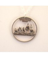 Virginia State Cut-Out Coin Jewelry, Necklace &amp; Pendant - £18.92 GBP