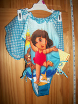 Dora The Explorer Baby Clothes 12M Infant Girl Swimsuit Blue Bathing Swim Suit - $14.24