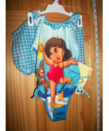 Dora The Explorer Baby Clothes 12M Infant Girl Swimsuit Blue Bathing Swi... - $19.47 CAD