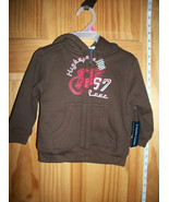 Faded Glory Baby Clothes 18M Infant Hoodie Coat Brown Race Car Hooded Bo... - $16.14