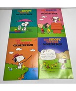 Vintage 1970s Peanuts Snoopy Coloring Books Set 4 Busy Day Fun Time Play... - £35.37 GBP