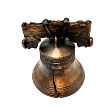 Vintage Copper Brass Liberty Bell Pass and Stow Pensylvania Souvenir 2.5 inch - £10.10 GBP