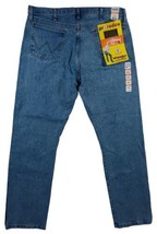 Wrangler Men&#39;s Cowboy Cut Jeans 38x34 Original Fit Blue 13MWZAW New With... - £29.67 GBP