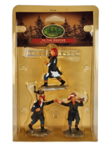 Enchanted Forest Christmas Xmas To The Rescue Firefighters Set New Sealed 02439A - $6.90