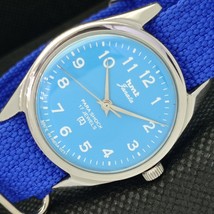 Genuine Vintage Hmt Janata Winding Indian Mens Sky Blue Watch 568c-a301643-6 - £15.71 GBP