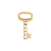 Origami Owl Charm (New) Gold Key W/ Crystals - (CH9060) - £7.02 GBP