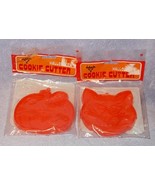 Ambassador Halloween Plastic Cookie Cutters, Pumpkin, Cat MIP - £6.34 GBP