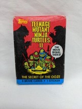 Topps Teenage Mutant Ninja Turtles II The Secret Of Ooze Booster Pack - £5.58 GBP