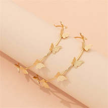 18K Gold-Plated Butterfly Hoop Earrings - £10.23 GBP