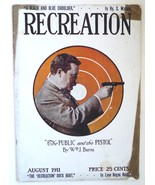 Recreation magazine August 1911 vintage hunting photography camping back... - $18.98 CAD