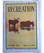 Recreation magazine October 1911 vintage hunting amo nature fishing back... - $18.98 CAD