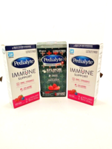 Lot Of 3 Pedialyte w/ Immune Support And Pedialyte 33% More Electrolytes *PICS* - £11.36 GBP