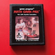 Math Gran Prix Atari 2600 7800 Atari Corp 1987 Game Cleaned Works - £10.98 GBP