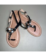 Thalia Sodi Jace Jewel Thong Flat Sandals Womens 10 - $445.86 MXN