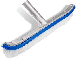 Swimming Pool Wall &amp; Tile Brush, 18&quot; Heavy Duty Vinyl Cleaning Brush for Floors - £18.18 GBP