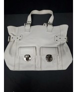 Marc Jacobs Stella Tote Bag Purse White Leather Y2K Large Vintage Authen... - €134,75 EUR