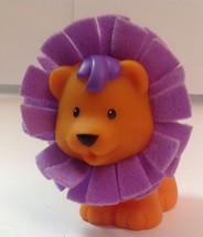 Fisher Price Little People 2005 Touch &amp; Feel Circus Lion W/ Purple Fleece Mane - £3.87 GBP