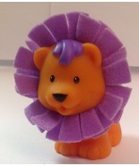 Fisher Price Little People 2005 Touch &amp; Feel Circus Lion W/ Purple Fleec... - £3.87 GBP