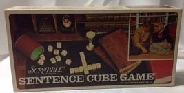 Scrabble Sentence Cube Game -Vintage 1971 - No Timer - Wood Cubes - £6.28 GBP