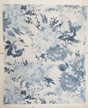 RALPH LAUREN Blue White Floral PILLOW SHAM Cover 100% Cotton French Coun... - £39.43 GBP