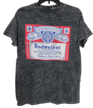 Brew City Budweiser Men&#39;s Black Wash Cotton Tee Shirt Size Small - £11.37 GBP