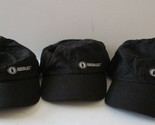 NEW Lot of Three Absolut Vodka Adjustable Black Ball Caps 100% Cotton by... - $29.70