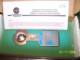 NEW Continental Rupture Disc 1&quot; CDCV FS 316 SS/ 316 SS/ Teflon/316 SS 32... - $58.50