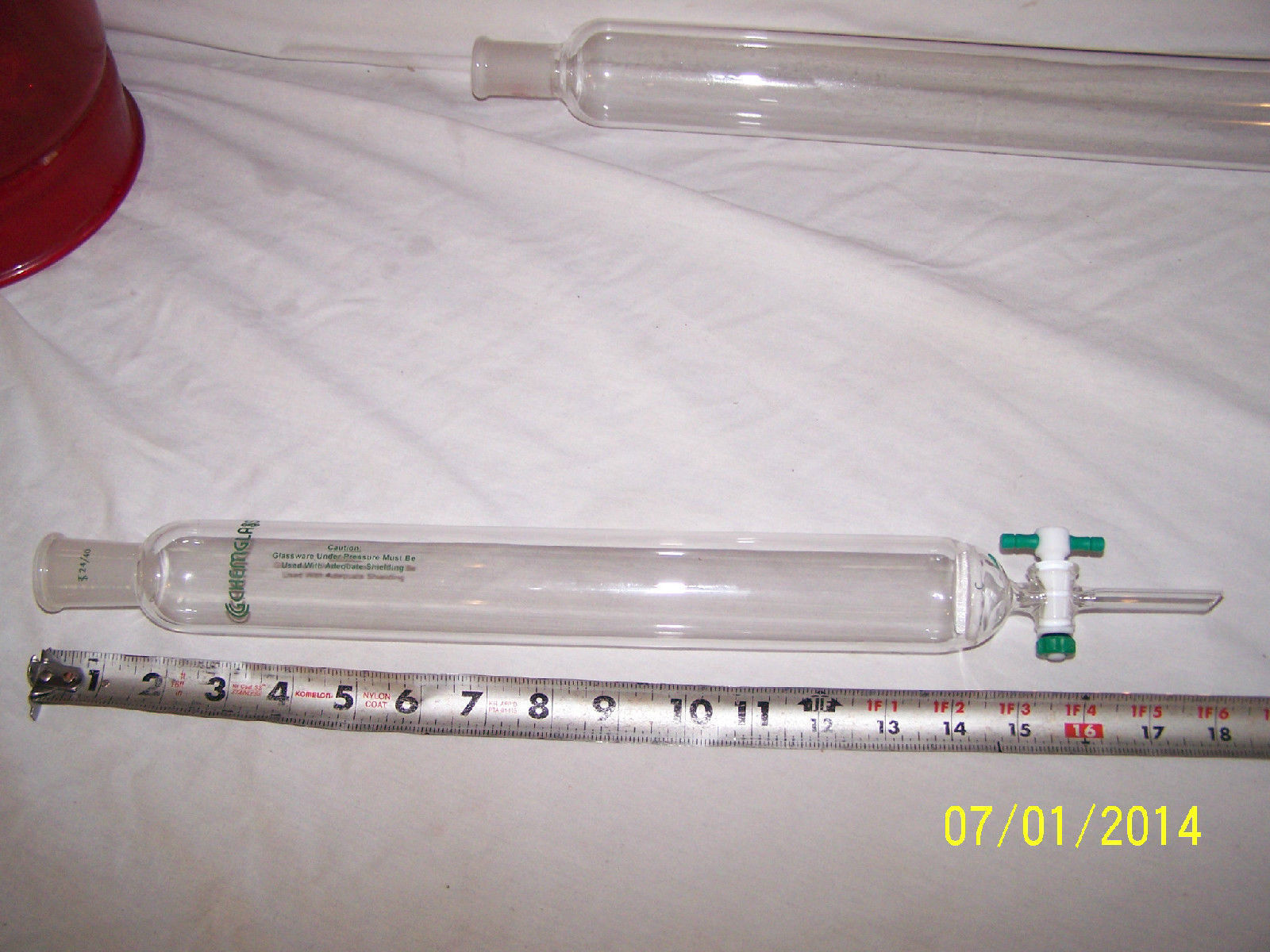 Chromatography Column 24/40 4 x 41 cm with fritted disc - $74.25