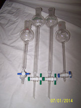 Assorted Ace Glass and Chemglass Chromatography Columns 100ml Reservoir ... - £155.69 GBP