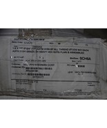 1-8 x 10&quot; (9-3/4&quot; FTF) ASTM A193 B7 ALL THREAD STUDS w/ GRADE 2H HEAVY H... - $148.50