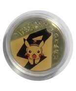 Lucky  &amp; Gift  Colored  Craft  “Pokémon Pikachu Black  “40mm Big Coin#CL18 - $4.23