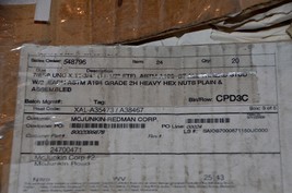 7/8-9 x 11-3/4  ASTM A193 B7 ALL THREAD STUDS W/2 A194 GRADE 2H HEAVY HE... - $283.50