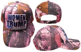 Women for Trump 2024 Light Pink Real Tree Camo Adjustable Embroidered Cap Hat - £6.24 GBP