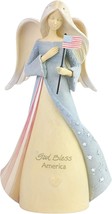 Enesco Foundations Patriotic God Bless America Angel Figurine, 7.76 Inch - £19.45 GBP