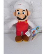 Nintendo Fire Mario Plush Stuffed Toy 7 &quot; White Red Jakks Pacific NWT - $12.86