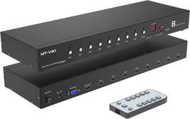 8 Ports HDMI Switch 8X1 4K@60Hz (4:4:4) HDCP2.2 + Rack-Ears+Rs232 +Auto - £130.01 GBP