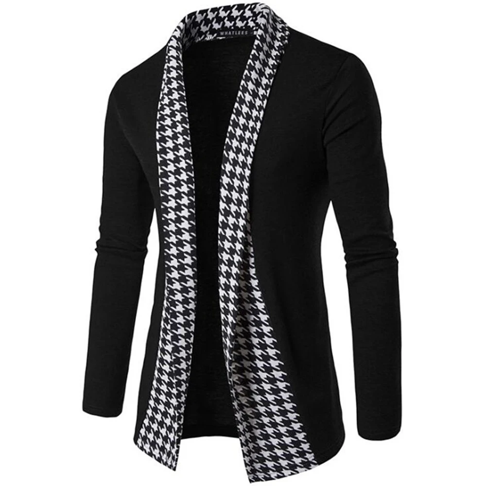Covrlge New Autumn Winter Clic Cuff Knit Cardigan Men&#39;s s High Quality Men  Coat - £94.07 GBP