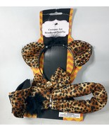 Leopard Costume Kit Women kids teens - Horns + Bow Tie + Tail - $5.90