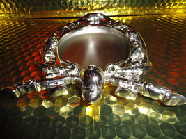 Horse shoe and derby cap style chrome plated brass ashtray - £118.99 GBP