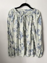 Lucky Brand women&#39;s Floral Peasant  Top Size medium - $24.75